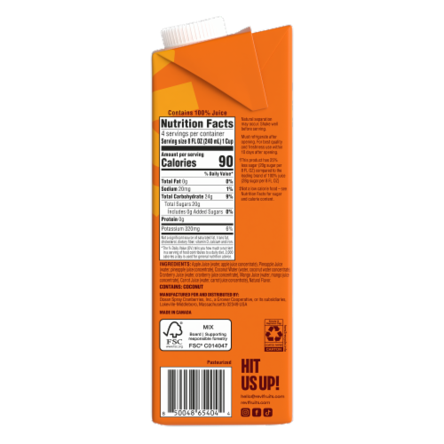 Revl Fruits™ Pineapple Mango Juice Blend Perspective: right