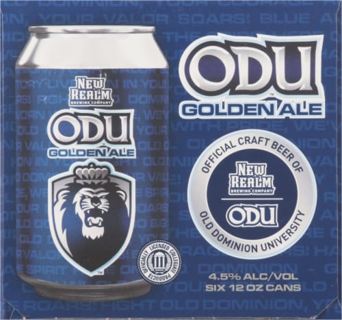 New Realm Brewing Company ODU™ Golden Ale Craft Beer Cans Perspective: right
