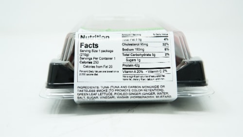 Yummi Sushi® Sashimi Tuna Perspective: right