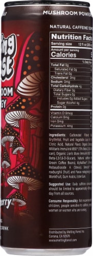 Melting Forest™ Mushroom Energy Black Cherry Sparkling Adaptogenic Drink Perspective: right