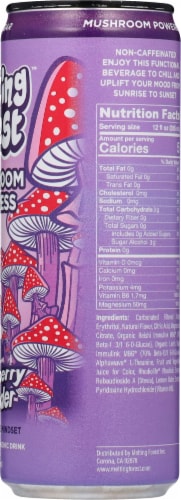 Melting Forest™ Mushroom D-Stress Strawberry Lavender Sparkling Adaptogenic Drink Perspective: right