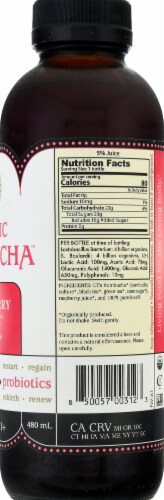GT's Living Foods Synergy Organic Raspberry Rush Kombucha Perspective: right