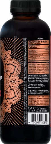 GT's Living Foods Synergy Original New World Noir Kombucha Perspective: right