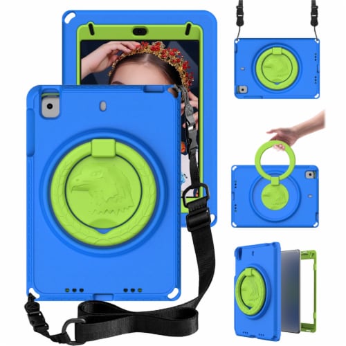 AMPD Children's iPad 10th Gen 10.6" Case/Holster/Screen Protector - Blue Perspective: right