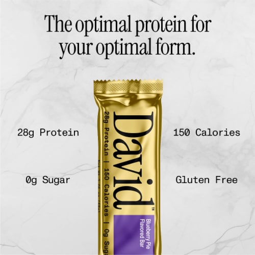David™ Blueberry Pie Protein Bar Perspective: right