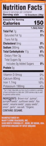 Organic Mary's Gone Crackers™ Super Seed Everything Crackers Perspective: right
