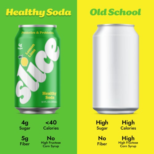 Slice Lemon Lime Healthy Soda Perspective: right