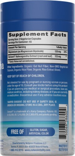 NV CALM Magnesium Sensoril Ashwa 90 capsule Perspective: right