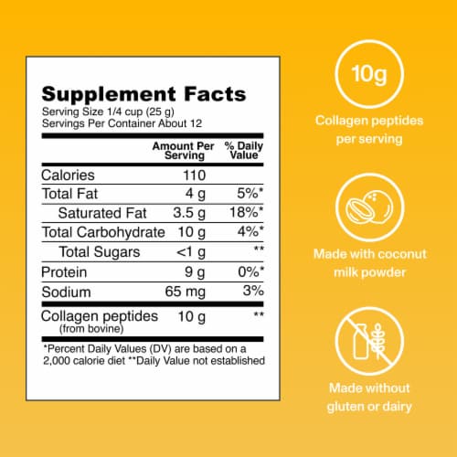 Vital Proteins Vanilla Collagen Creamer Perspective: right