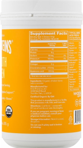 Vital Proteins  Organic Bone Broth Collagen   Chicken Perspective: right