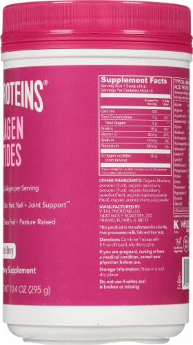 Vital Proteins® Collagen Peptides Mixed Berry Dietary Supplement Perspective: right
