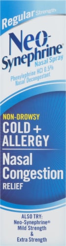 Neo-Synephrine Regular Strength Cold and Allergy Nasal Spray Perspective: right