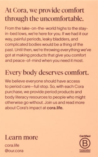 Cora® Organic Light Cotton Tampons Perspective: right