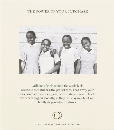 Cora™ Organic Cotton Regular Tampons Perspective: right