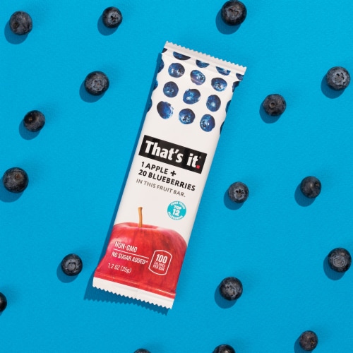 That's It® Apple and Blueberry Fruit Bars Perspective: right