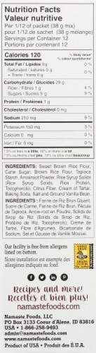 Namaste Foods Gluten Free Muffin Mix Perspective: right