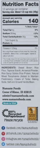 Namaste Gluten Free Waffle & Pancake Mix Perspective: right