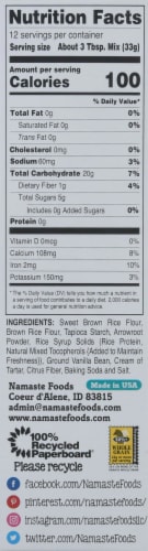 Namaste Gluten-Free Muffin Mix Perspective: right