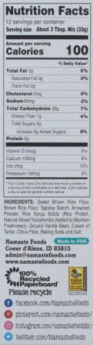 Namaste Gluten-Free Muffin Mix Perspective: right