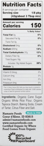 Namaste Foods Organic Yellow Cake Mix Perspective: right