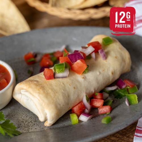 Red’s Organic Bean & Cheese Frozen Burrito Perspective: right