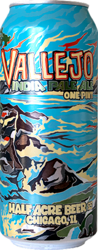 Half Acre Rotating IPA Craft Beer Perspective: right