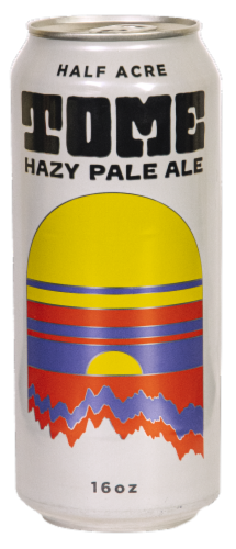 Half Acre Tome Hazy Pale Ale Craft Beer Perspective: right