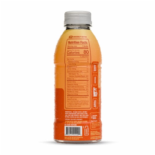 Coco5 Citrus Splash Coconut Bottled Water Perspective: right