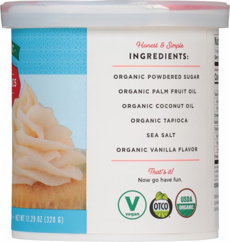 Miss Jones Baking Co Organic Vanilla Frosting with Coconut Oil Perspective: right
