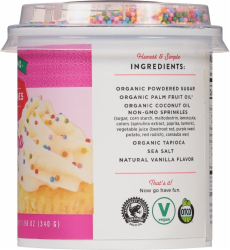 Miss Jones Baking Co. Organic Confetti Pop Frosting Perspective: right
