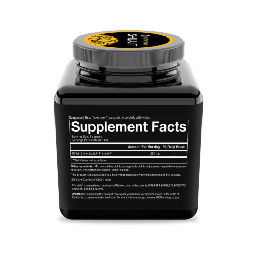Youtheory Mens Shilajit Capsules Perspective: right