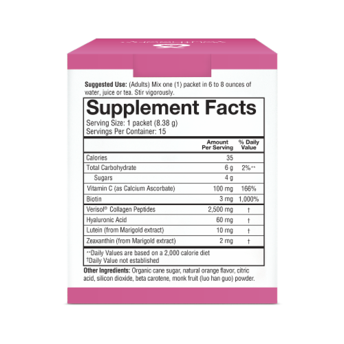 Youtheory® Beauty Instant Mix Dietary Supplement Powder Packets Perspective: right