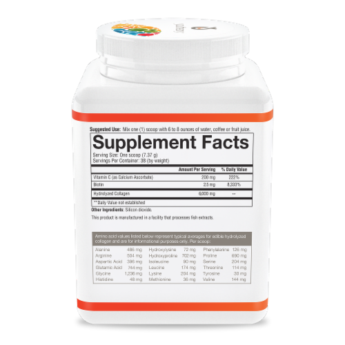 Youtheory® Unflavored Collagen Powder Dietary Supplement Perspective: right