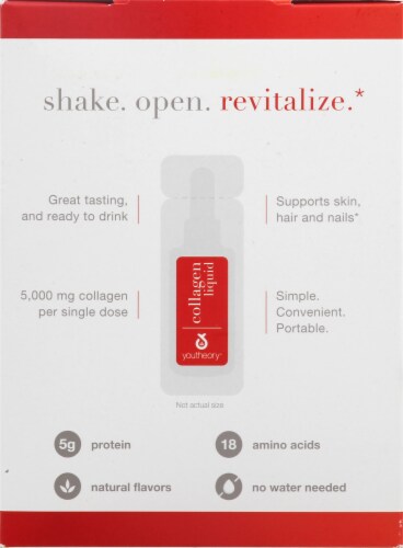 Youtheory® Natural Berry Collagen Liquid Packets Perspective: right