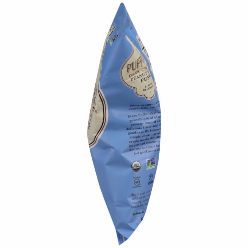 Puffworks Organic Dark Chocolate Peanut Butter Puffs Perspective: right