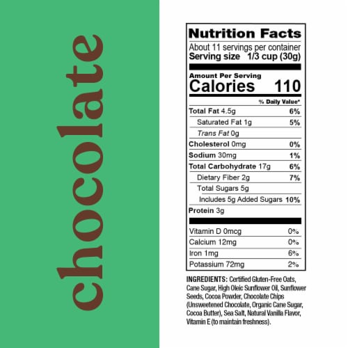 Love Grown® Cocoa Goodness Oat Clusters Perspective: right