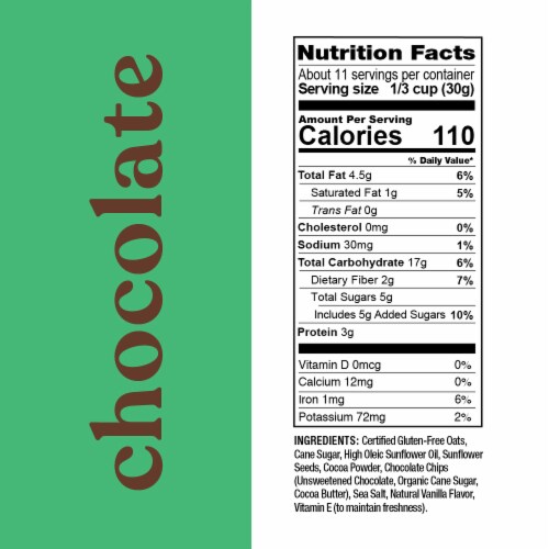 Love Grown® Cocoa Goodness Oat Granola Clusters Perspective: right