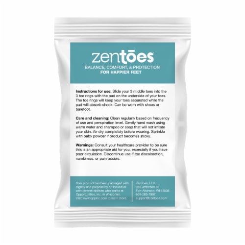 ZenToes Hammer Toe Straightener Corrector - Soft Gel Crests, Prevent Overlap - 4 Pack (Beige) Perspective: right