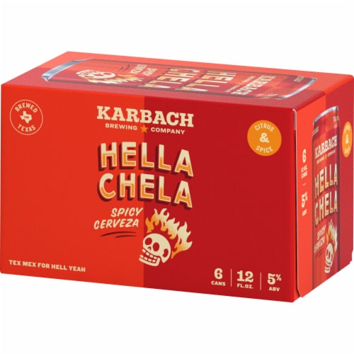 Karbach Hella Chella Spicy Cerveza Perspective: right