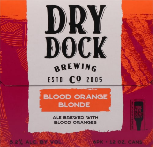 Dry Dock Brewing Blood Orange Blonde Ale Perspective: right