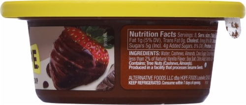 Hope® Chocolate Cashew & Almond Dessert Dip & Spread Perspective: right