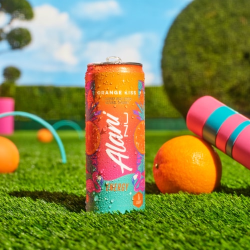 Alani NU Mimosa Energy Drink Can Perspective: right
