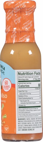 California Olive Ranch® Carrot Miso Vinaigrette Dressing Perspective: right