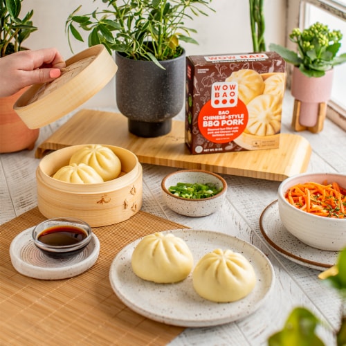 Chinese-Style BBQ Pork Bao Perspective: right