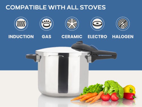 Zavor ZPot Stainless Steel 10 Quart Pressure Cooker for Stovetop