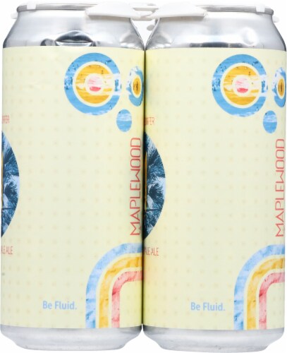 Maplewood Sidewalk Surfer Double IPA Beer Cans Perspective: right
