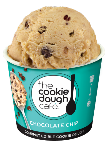 The Cookie Dough Cafe® Gourmet Edible Cookie Dough Chocolate Chip/Confetti Cake Variety Pack Perspective: right