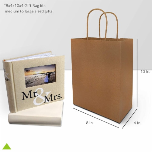 Prime Line Packaging- Brown Kraft Paper Shopping Bags with Handles