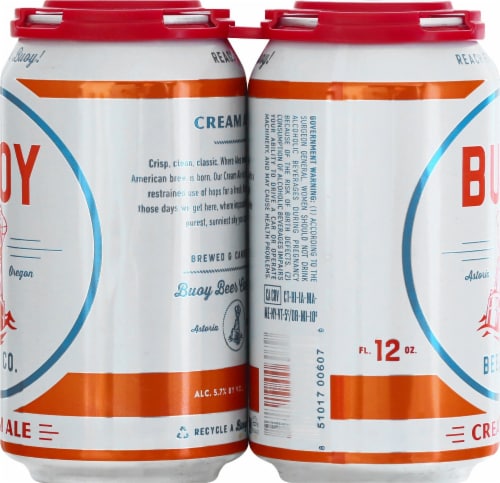 Buoy Beer Co. Cream Ale Perspective: right