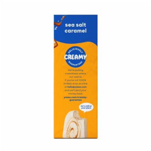 Yasso Sea Salt Caramel Frozen Greek Yogurt Bars Perspective: right